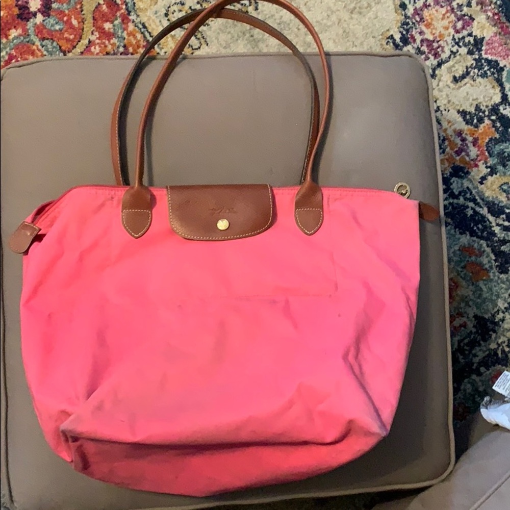 Longchamp got pink beach bag tote